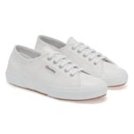 Superga Unisex Adult 2750 Efglu Leather Trainers (White) - Size UK 10