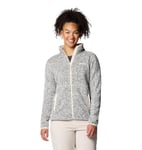 Columbia Women's Sweater Weather Full Zip 2, Full Zip Fleece Jacket, Chalk Heather, L