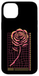 Coque pour iPhone 14 Plus Vaporwave Rose rétro Futuriste Rose Esthétique