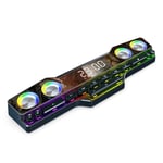 V18 Dazzle Colour Speakers Home Desktop Computer Game Big Sound LED Colour8411