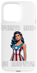 Coque pour iPhone 15 Pro Max Puerto Rico Se Respeta Magnifique drapeau Boricua Femme PR