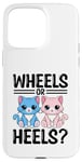 Coque pour iPhone 15 Pro Max Wheels Or Heels Chat Sexe Reveal Future Parent Dad Mom