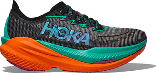 Hoka Women's Mach X 2 Wide Black/Electric Aqua, 42 2/3