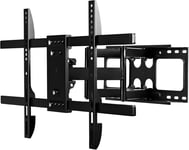 Support Mural TV pour écrans 37-80 Pouces - Support de télévision jusqu'à 60KG - Support TV orientable et inc ble - Attache tele Murale - pour la Plupart des téléviseurs LED, LCD Plats