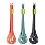 2X(2 in 1 Food Clip & Egg Whisk Handheld Egg Mixer Kitchen Tool (3 Pcs) M3Q3)