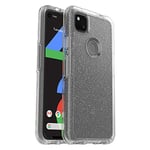 OtterBox Symmetry Coque Transparente pour Google Pixel 4a (Seulement, Non Compatible avec la Version 5G) – Stardust (Paillettes argentées/Transparentes)