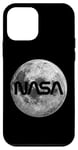 iPhone 12 mini Retro NASA Worm Logo Full Moon Space Graphic Apollo Artemis Case