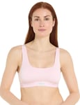 Tommy Hilfiger Womens UW0UW04746 TH Established Bralette - Pink Elastane - Size 8 UK