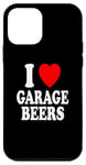 Coque pour iPhone 12 mini I Heart (Love) Garage Bières Weekend Relaxation Man Cave