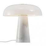 Glossy Bordslampa Marmor/Vit