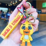 Fem nätter på Freddys nyckelringar FNAF Väskor Charmhänge Docka Figurer Nyckelringar E