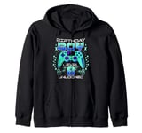 8th Birthday Boy Gamer Gift Age 8 Year Old GamingSon Zip Hoodie