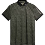 J.Lindeberg Tour Tech Print Golf Polo T-skjorte Herre - Marinen - str. S