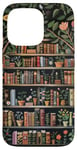 Coque pour iPhone 13 Pro Cottagecore Bibliothèque Motif floral