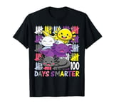 100 Days Smarter Three Cute Kawaii Axolotls Student Teacher T-Shirt