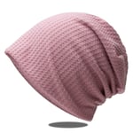 Kvinnor Höst Vinter Stickad Beanie Hat Casual Varma Mössor dark pink