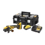 Dewalt DCG409H2T-QW Vinkelslip med batteri och laddare