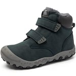 Mishansha Bottes Hiver Enfants Chaussure Chaudes Neige Garçon Antidérapantes Bottines Coton Fille Bleu, GR.28 EU