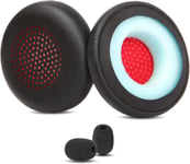 Coussinets d'oreille de Remplacement compatibles avec Les Casques Poly Voyager 4310 UC/4320 UC/Voyager Focus UC/Voyager Focus 2 UC avec Cuir protéiné Plus Doux/Mousse à mémoire de Forme.[G916]