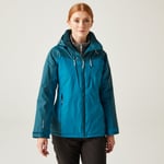 Regatta Womens Winter Calderdale Waterproof Jacket - Gulfstream/Reflecting / 10