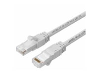 Lanview Smartclick - Nätverkskabel - Rj-45 (Hane) Till Rj-45 (Hane) - 30 M - 5 Mm - Utp - Cat 6A - Halogenfri, Formpressad, Hakfri, 10 Gigabit Ethernet - Vit