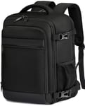 KLOSTAIN Bagage Cabine 40x20x25 pour Ryanair Sac à Dos Voyage Cabine Avion 20 L Femme Homme sous Siège Bagage à Main Petit Sac à Dos pour Ordinateur Portable 14 Pouces Noir