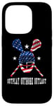 Coque pour iPhone 14 Pro Joueur de crosse Outplay Outlast American Lacrosse