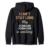 Cute Standard Schnauzer Dog Breed Owner Love Puppy Zip Hoodie