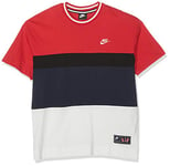 Nike Mens' Nike Sportswear Air Top Short Sleeved T-Shirt, University Red/Obsidian, Large