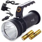 Lampe Torche Projecteur  Eclairage LED Professionnel Portée Max. 300 Mètres