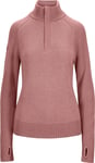 Tufte Robin Low Half Zip W Rose/Jet M Høyhalset genser til dame