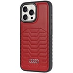 Coque AUDI en TPU rigide pour Apple iPhone 15 Pro Max 6.7 - rouge