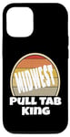 Coque pour iPhone 12/12 Pro Midwest Pull Tab King est fier d'être un beau coucher de soleil amusant du Midwest