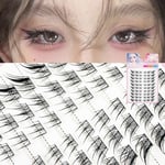 Natural Clusters Lashes 3D Cat Eye Individual Lashes  for Eyelash Extensions