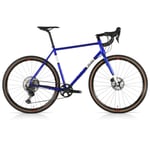 Merlin All-Road Steel GRX 820 Gravel Bike - Metallic Blue / White Black 56cm Blue/White/Black