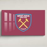 Licensed Décor West Ham United FC Décoration murale en acrylique Grand format 130 cm (l) x 80 cm (H) – Blason sur bordeaux