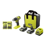 Ryobi One+ Hp Rdd18c-2c20sa32hp Drill M/2 Batterier