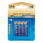 Lot de 4 Piles alcalines LR03 (AAA) de 1,5 V, idéales pour Les appareils électroniques tels Que Les télécommandes, Les Jouets et Les Lampes de Poche. Énergie fiable et Durable pour Votre Vie