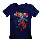 Marvel - The Amazing Spider-Man Navy Blue Kid T-Shirt - 12-13 Years