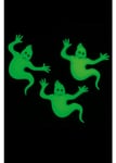 3x Halloween Ghost Decorations Glow In The Dark Party Prop 15cm Skeletons