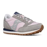 Saucony Originals Jazz Original Sneaker, Blush/Grey/Silver, 1 UK