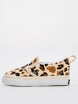 Vans Infant Slip-On V Trainers - Animal Print, Print, Size 8 Younger