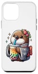 iPhone 12 mini Kiwi Bird Drinking Bubble Tea Japanese Kimono Case