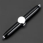 Led Pen Fidget Spinner Pen Stress Relief Toy Led Spinning Ball Pen Multicolor Bright black Bright black