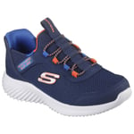 Skechers Junior Slip-Ins Trainers Kids Boys Bounder Brisk Burst Memory Foam 2024