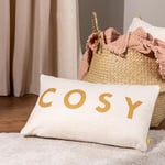 furn. Shearling Cosy Fleece Feather Rich Filled Cushion