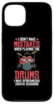 Coque pour iPhone 13 Drums Instrument Funny Playing Musical Leçon