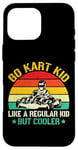 iPhone 16 Pro Max Funny Go Kart Racing Kids Boy Girl Karting Go Kart Racer Case