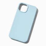 Claire's Coque de portable en silicone bleu ciel unie - Compatible avec iPhone® 13/14/15 Pro