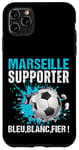 Coque pour iPhone 11 Pro Max Marseille Supporter Football Cadeau Fan Foot Marseillais